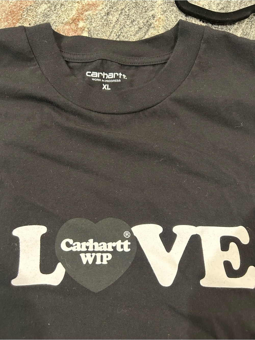Carhartt WIP Black LOVE Tee shirt - Picture 3 of 3